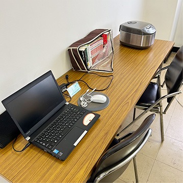 まほろ場机の様子